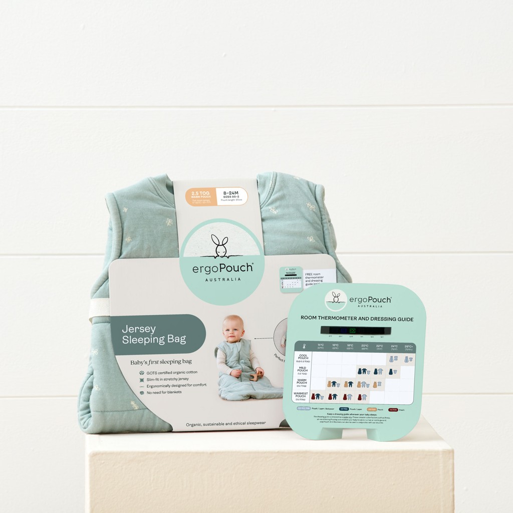 ERGOPOUCH Vak na spanie organická bavlna Jersey Willow 3-12 m, 6-10 kg, 1 tog