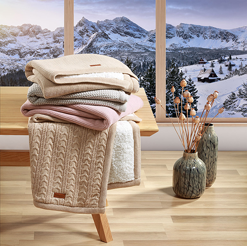 BABYONO Deka bavlnená s fleecovou podšívkou 75 x 100 cm svetlo hnedá