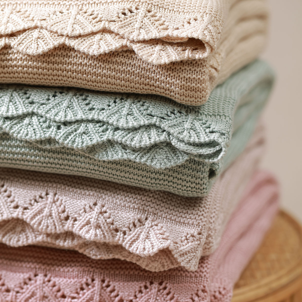 BABYONO Deka pletená bambusová Beige 75 x 100 cm