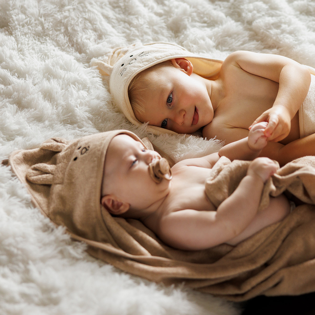 BABYONO Osuška bambusová Super Soft Cream 100x100 cm