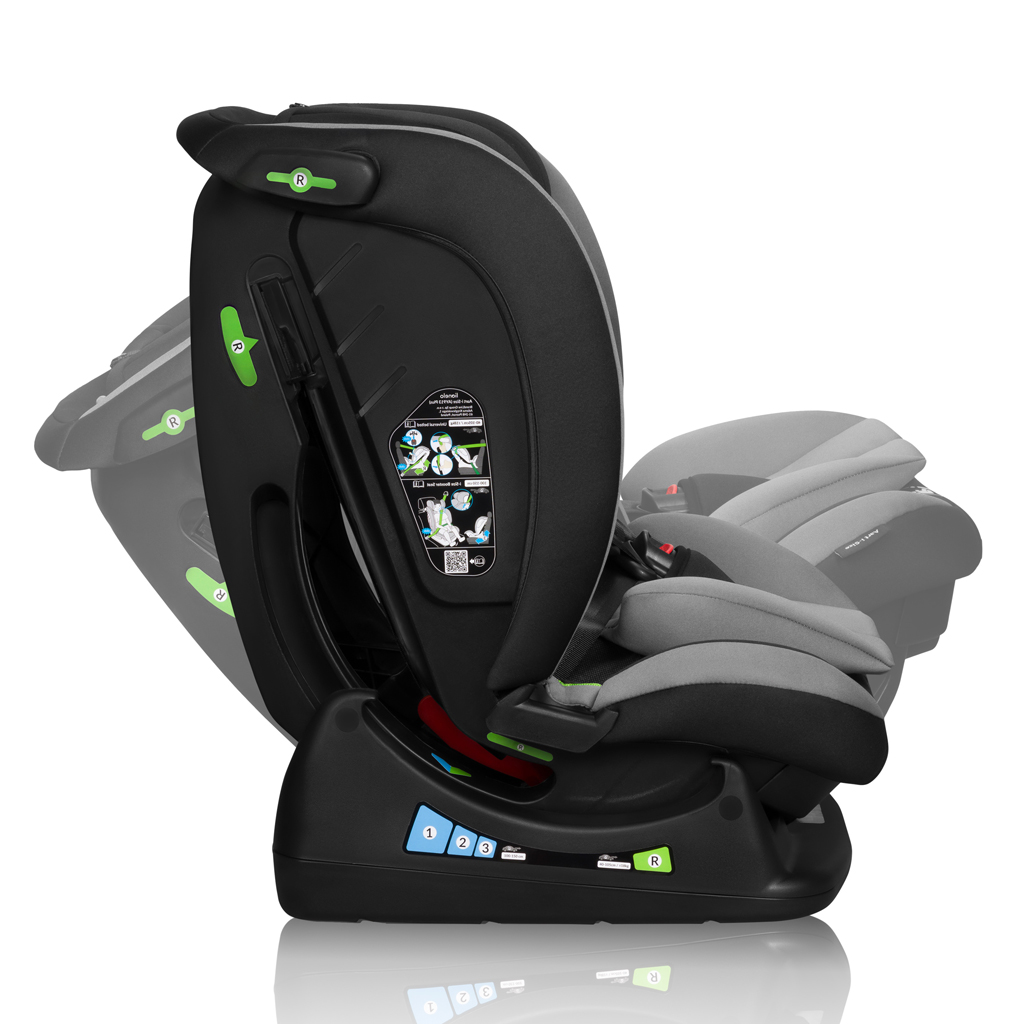 LIONELO Autosedačka Aart i-Size (40-150 cm) Grey Graphite