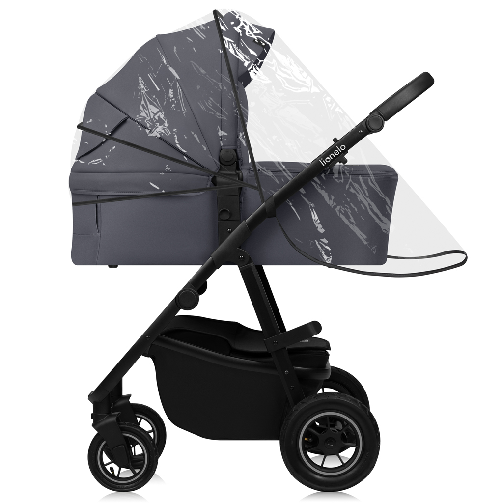 LIONELO Kočík kombinovaný Amber Plus 3v1 Grey Graphite