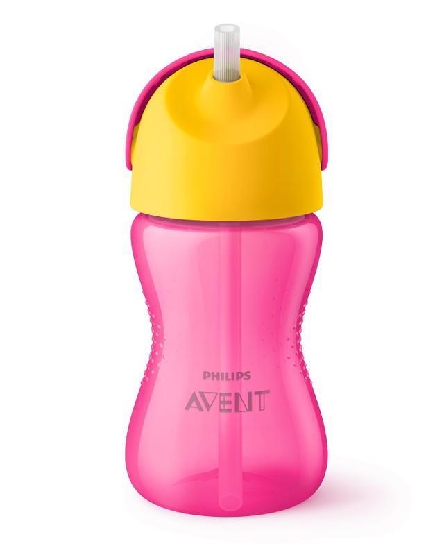 Philips AVENT Hrnček 300 ml Bendy s ohybnou slamkou dievča
