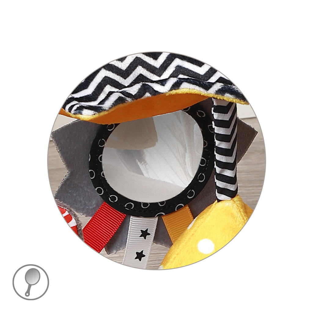 BABYONO Hračka závesná kontrastný kolotoč Mouse 0 m+