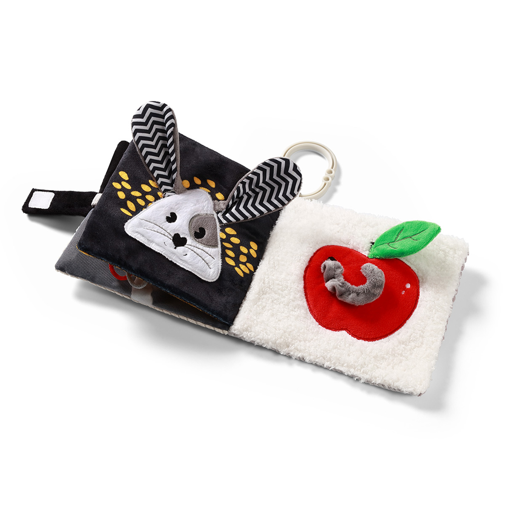BABYONO Knižka senzorická kontrastná Mouse 0 m+