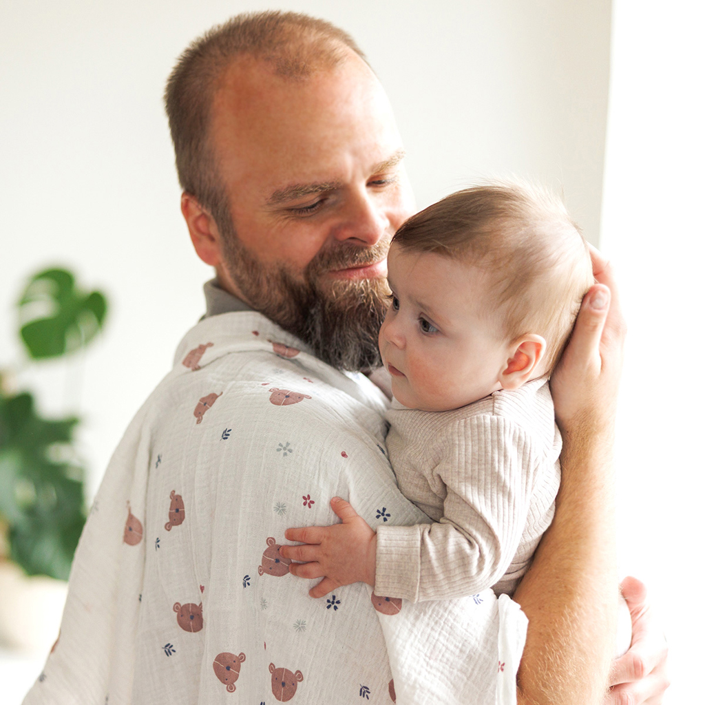 BABYONO Plienky mušelínové Super Soft 3 ks, Grey 70 x 70 cm