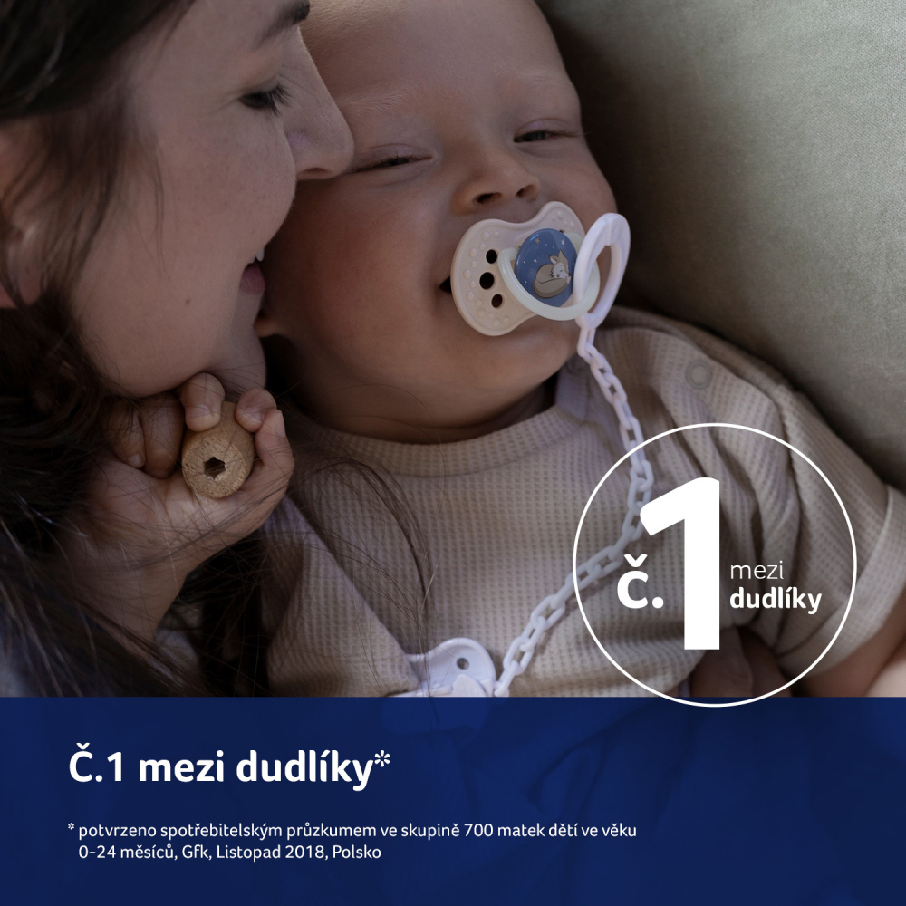 LOVI Cumlík dynamický silikónový Night&amp;Day 18m+ 2ks dievča