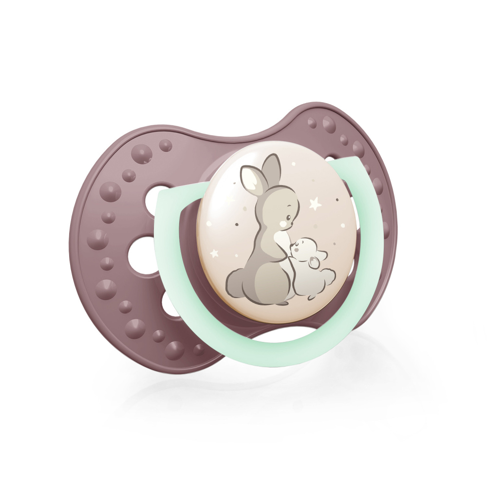 LOVI Cumlík dynamický silikónový Night&amp;Day 6-18m 2ks dievča