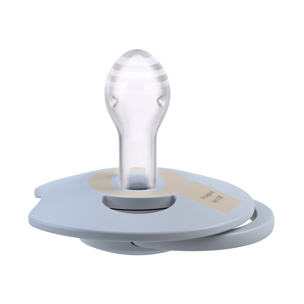 LOVI Cumlík silikónový dynamický Prime 18m+ 2ks Baby Blue/Blue