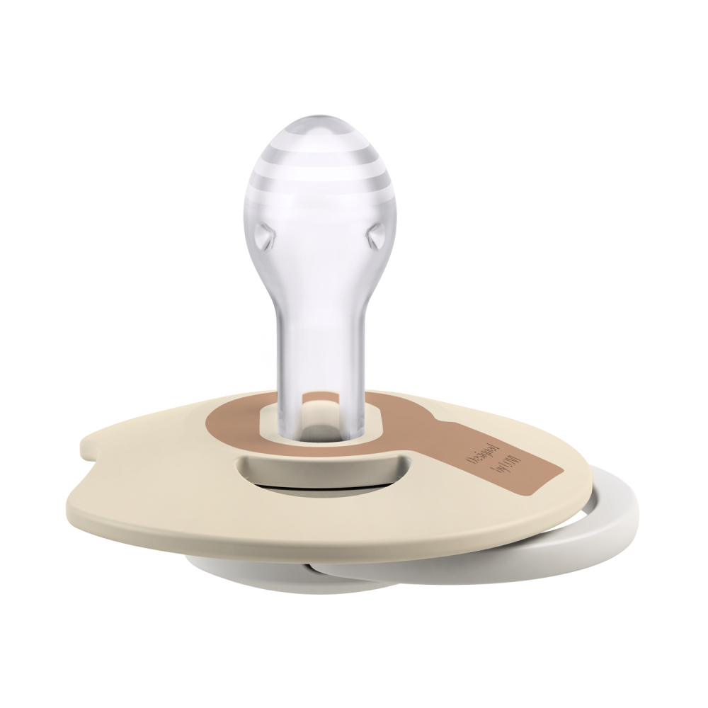 LOVI Cumlík svietiaci silikónový dynamický Prime 18m+ 2ks Ivory/Blush