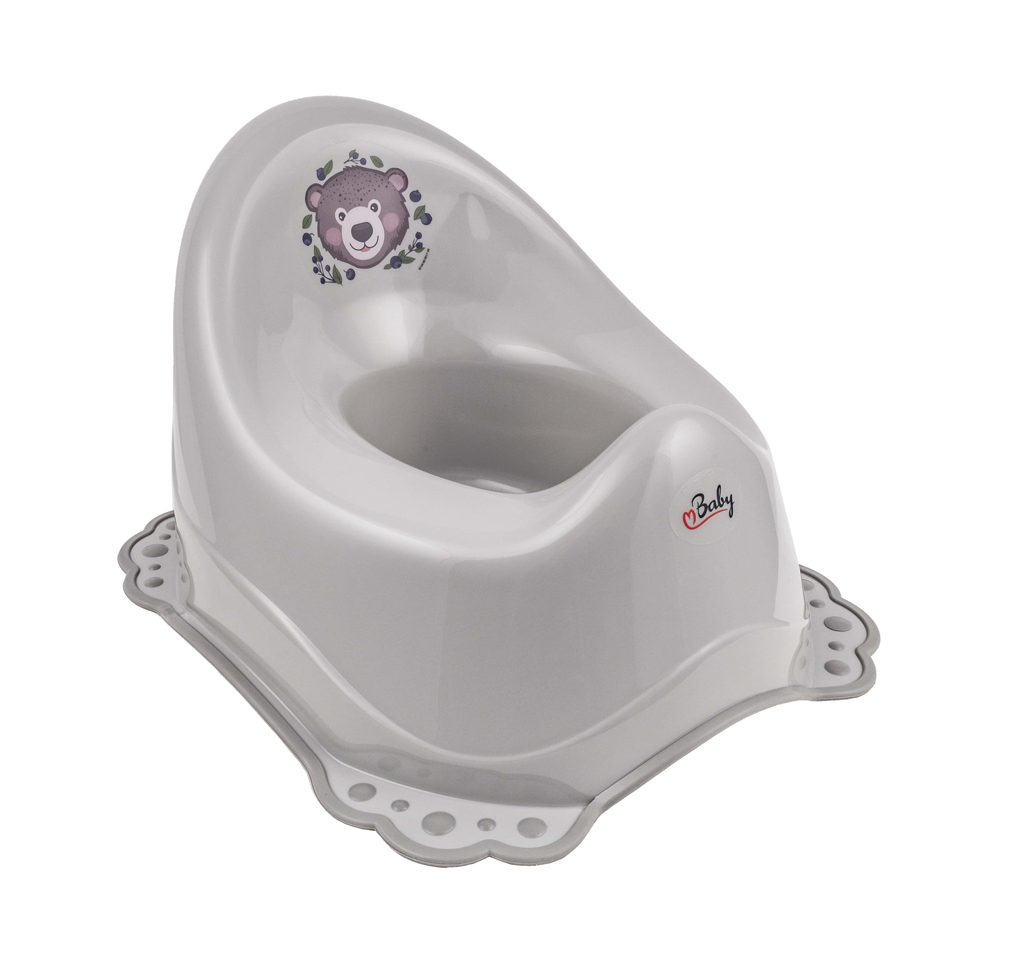 MALTEX Nočník protišmykový The Nature Buddies Medveď - Grey