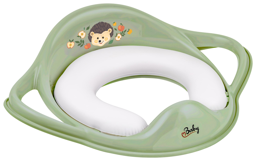 MALTEX Redukcia na WC s úchytmi mäkká The Nature Buddies Ježko - Green