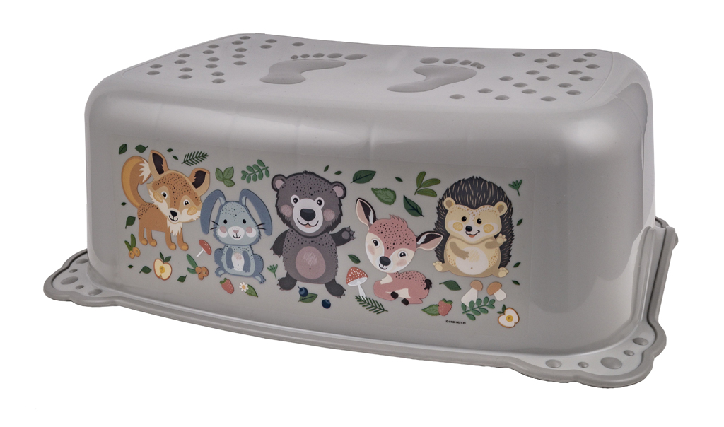 MALTEX Stupienok protišmykový The Nature Buddies Medveď - Grey