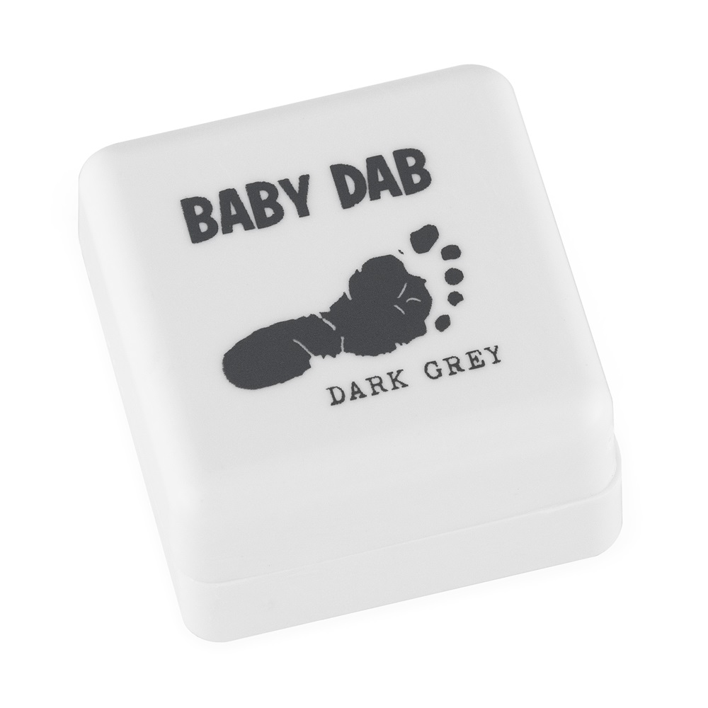 BABY DAB Farba na detské odtlačky - šedá