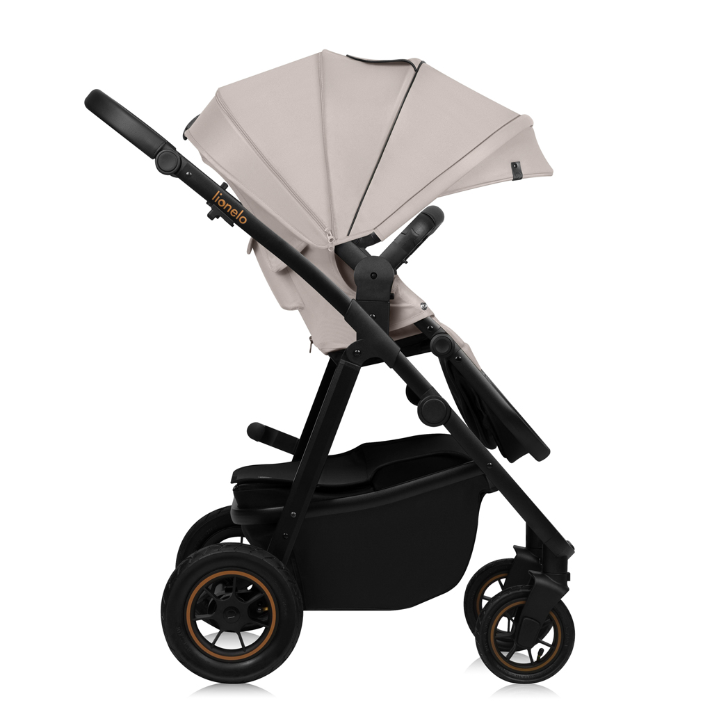 LIONELO Kočík kombinovaný Amber Plus 3v1 Beige Sand