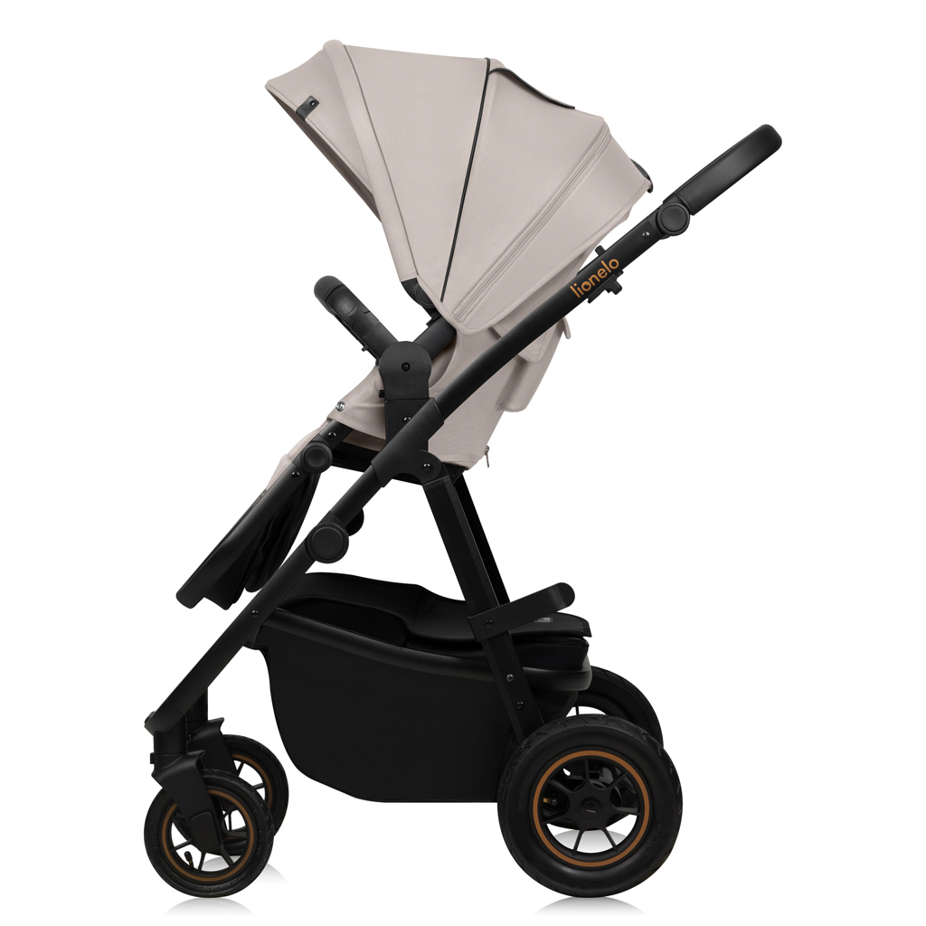 LIONELO Kočík kombinovaný Amber Plus 3v1 Beige Sand