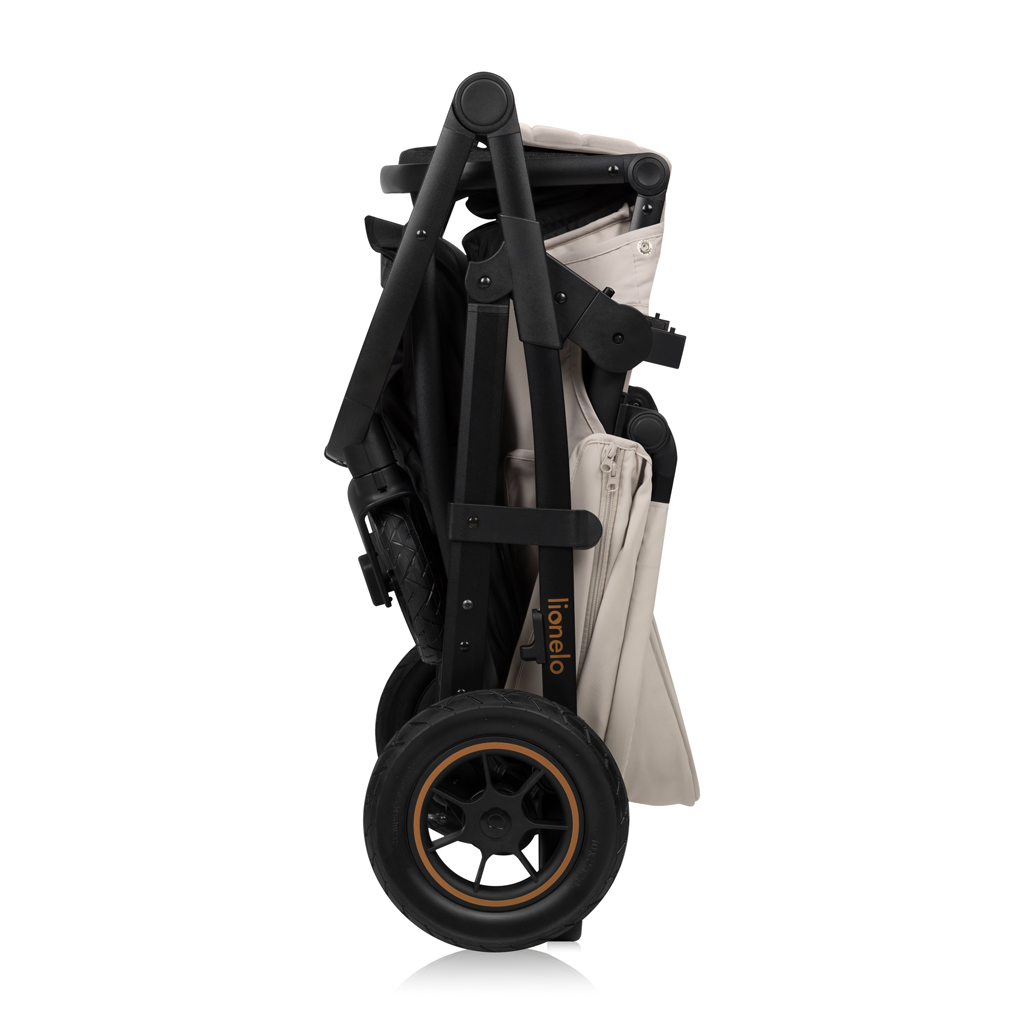 LIONELO Kočík kombinovaný Amber Plus 3v1 Beige Sand