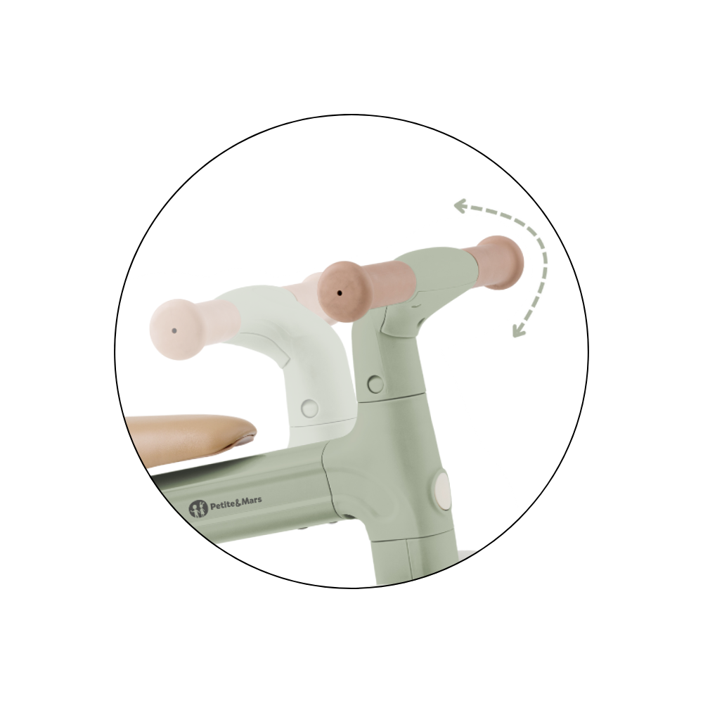 PETITE&amp;MARS Trojkolka multifunkčná 3v1 Bingo Sage Leaf