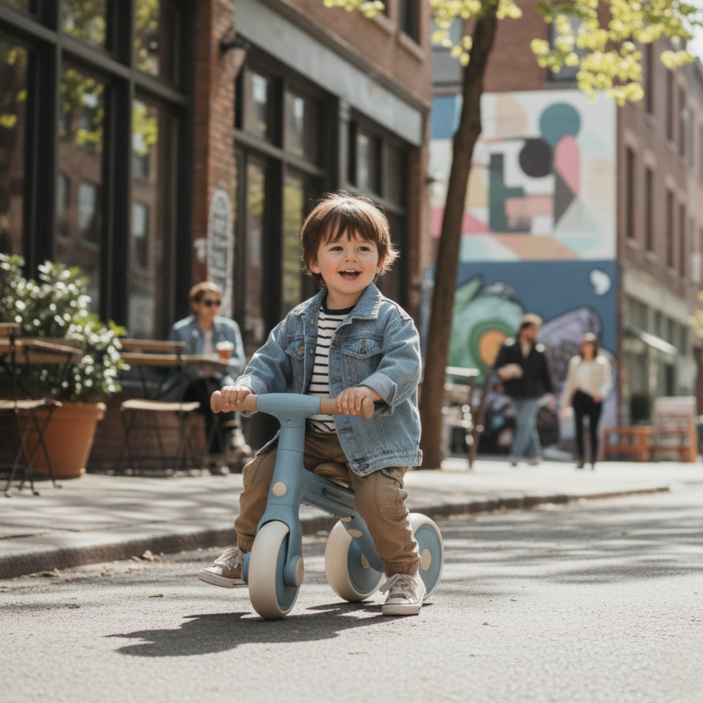PETITE&amp;MARS Trojkolka multifunkčná 3v1 Bingo Sterling Blue