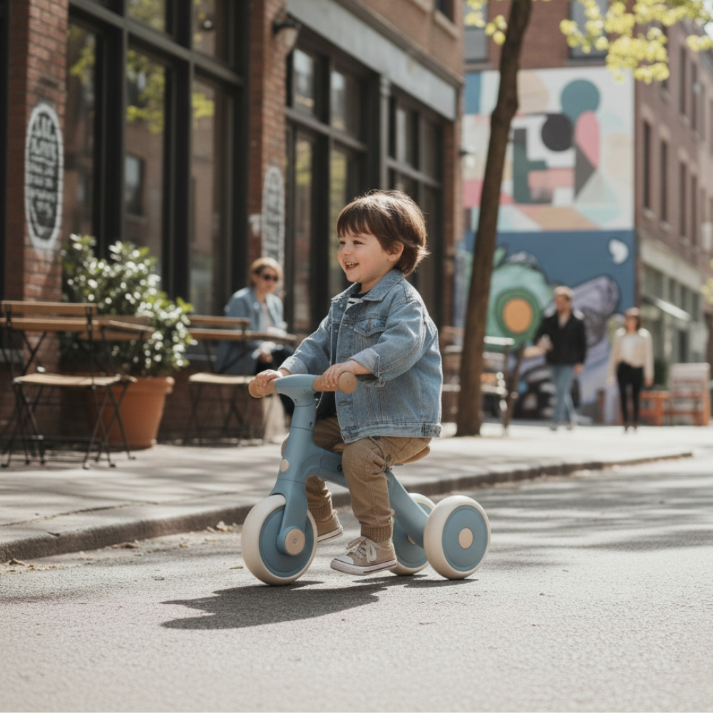 PETITE&amp;MARS Trojkolka multifunkčná 3v1 Bingo Sterling Blue