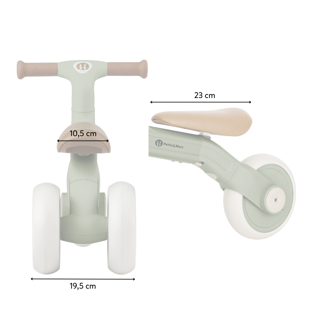 PETITE&amp;MARS Trojkolka multifunkčná 3v1 Bingo Sterling Blue