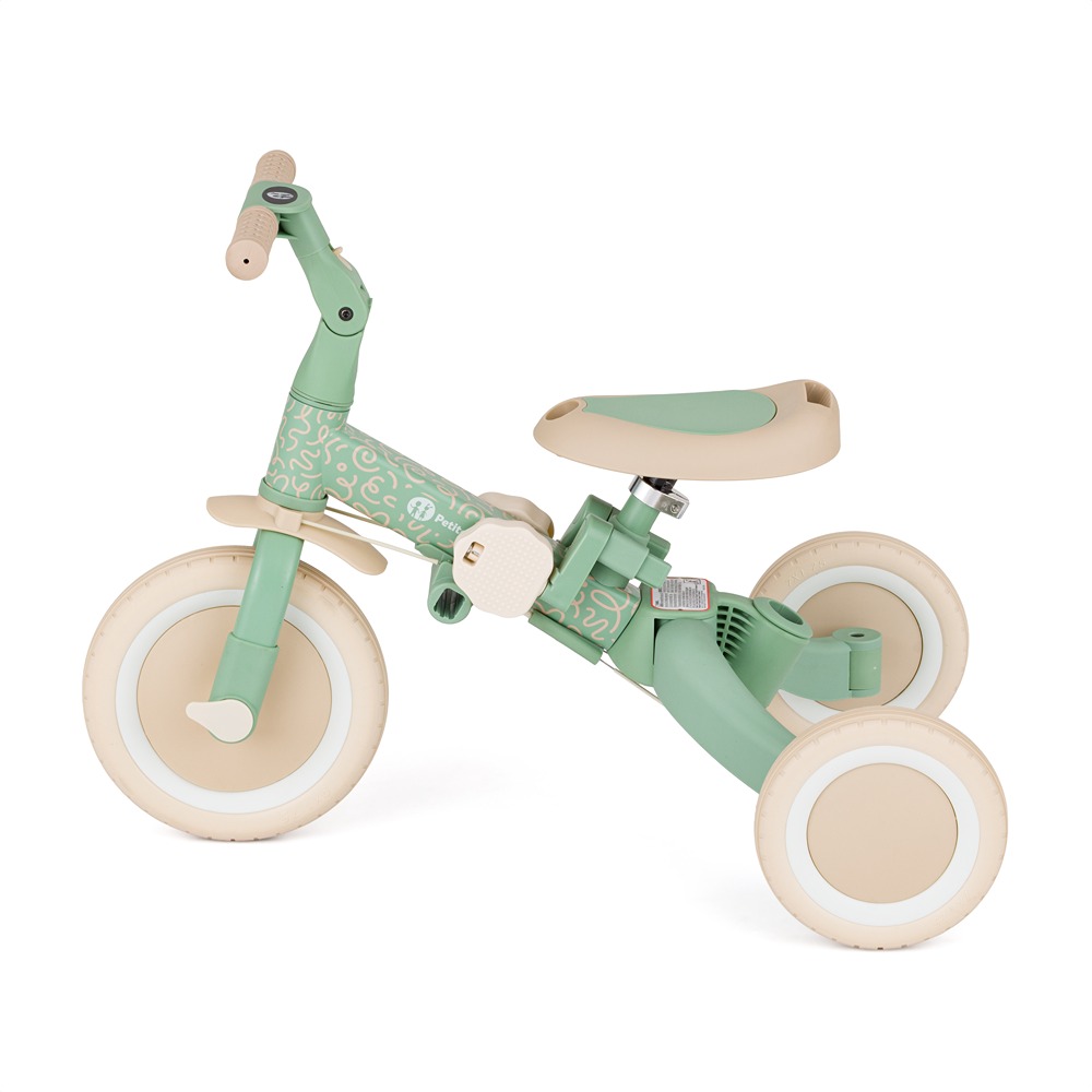 PETITE&amp;MARS Trojkolka multifunkčná 5v1 Turbo - limitovaná edícia Green Twist