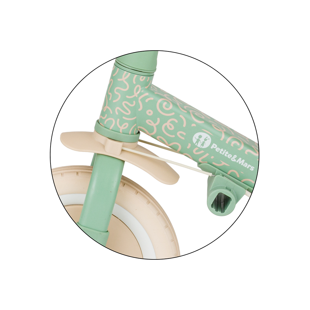 PETITE&amp;MARS Trojkolka multifunkčná 5v1 Turbo - limitovaná edícia Green Twist