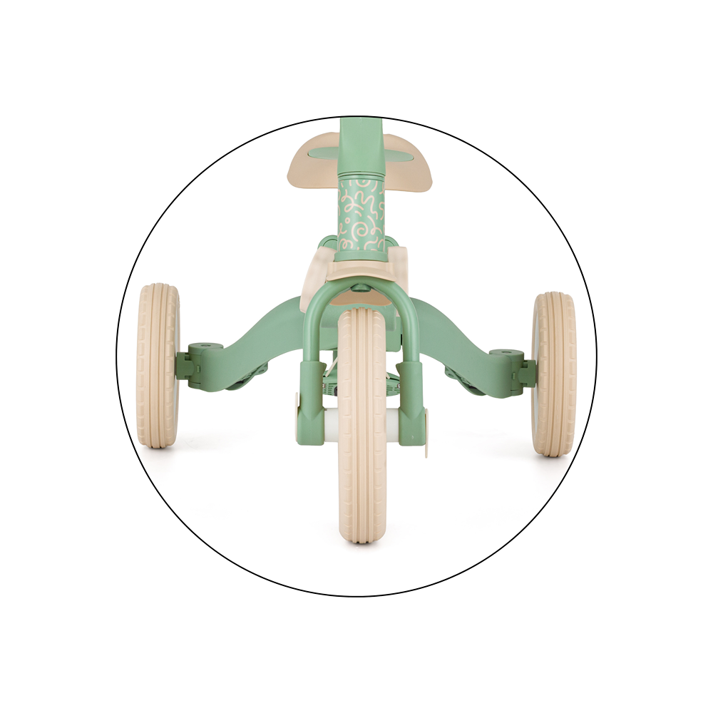 PETITE&amp;MARS Trojkolka multifunkčná 5v1 Turbo - limitovaná edícia Green Twist