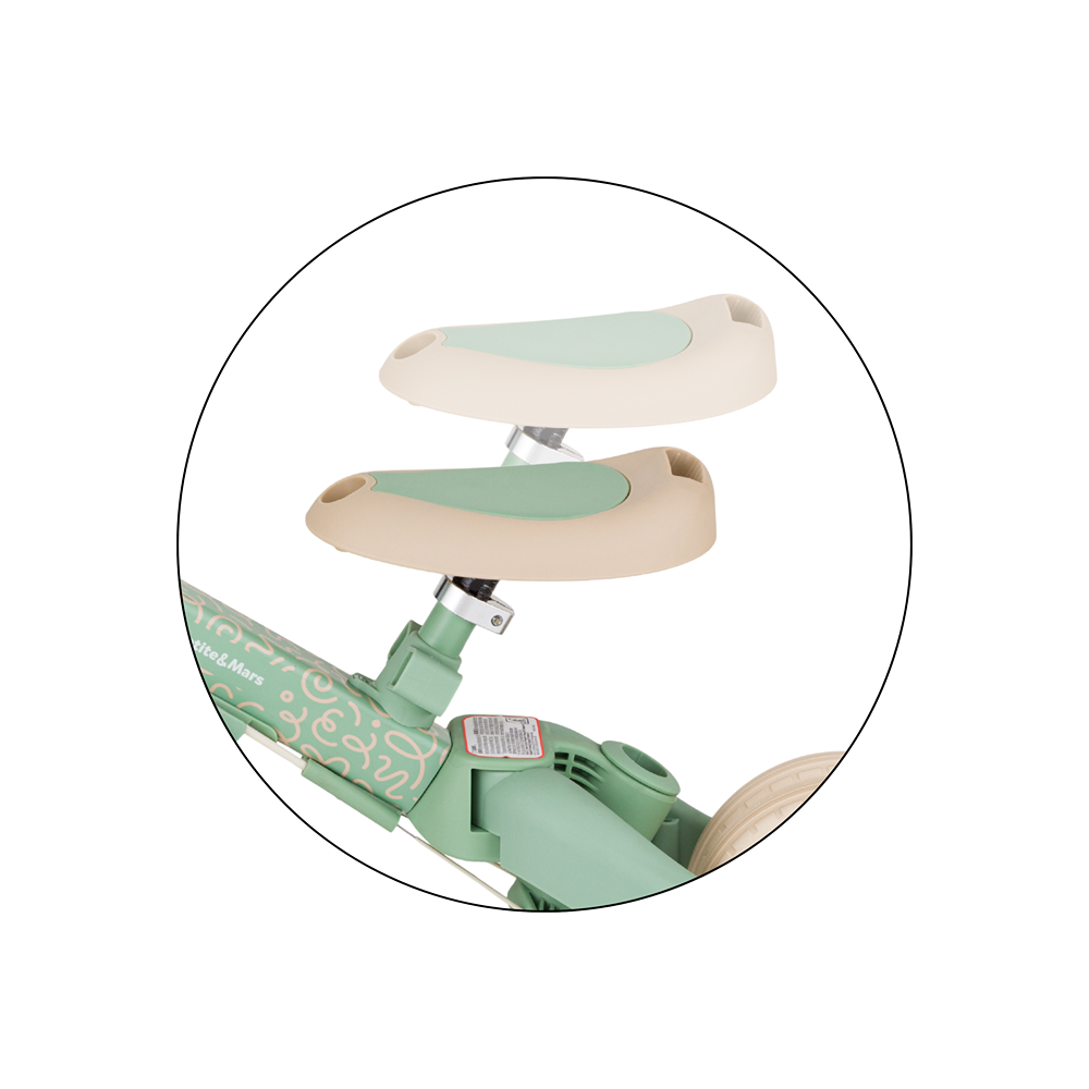 PETITE&amp;MARS Trojkolka multifunkčná 5v1 Turbo - limitovaná edícia Green Twist