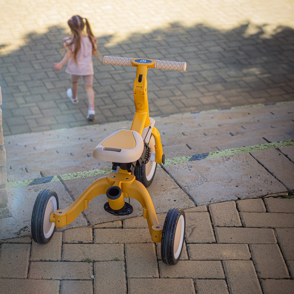 PETITE&amp;MARS Trojkolka multifunkčná 5v1 Turbo Intense Ochre