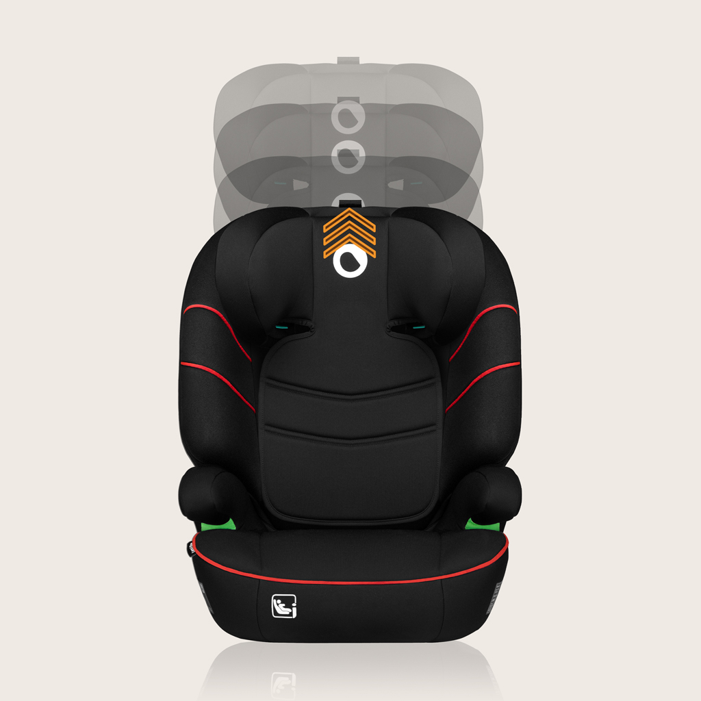 LIONELO Autosedačka Lars i-Size (100-150 cm) Sporty Black Red