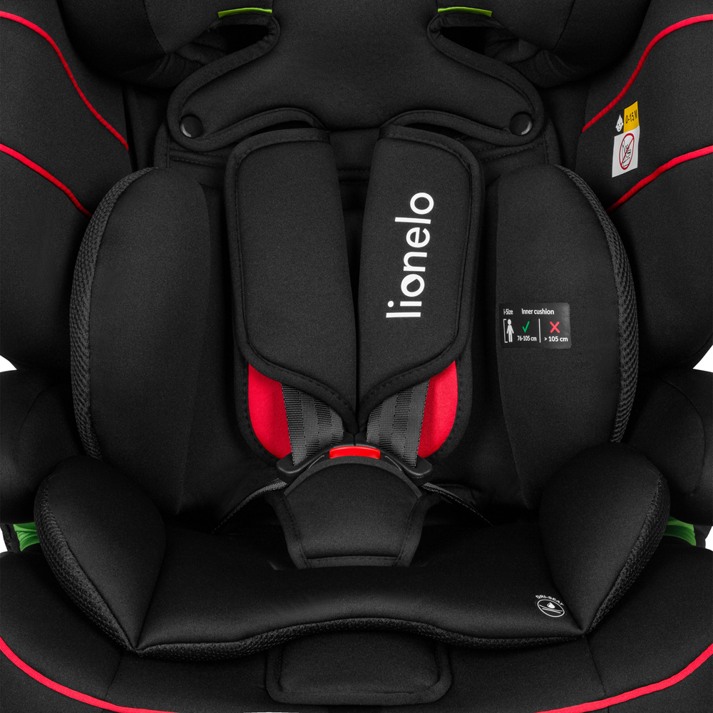 LIONELO Autosedačka Levi I-Size (76–150 cm) Sporty Black