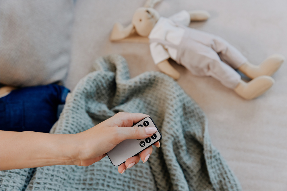 LIONELO Detské lehátko Bella Set Grey Concrete, 0m+