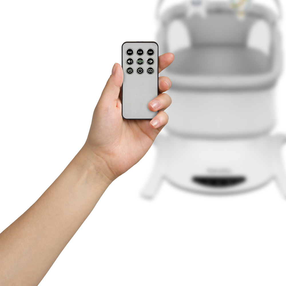 LIONELO Detské lehátko Bella Set Grey Concrete, 0m+