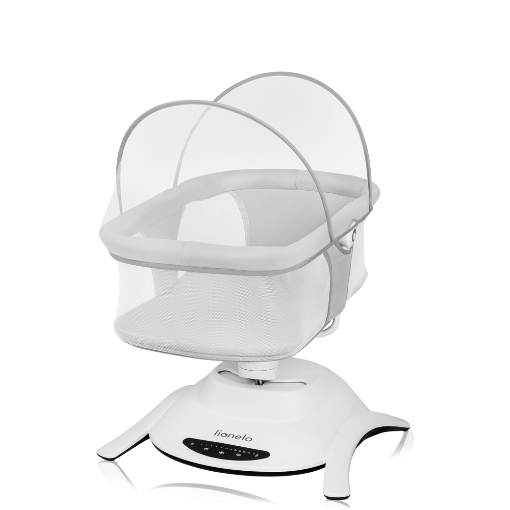 LIONELO Detské lehátko Bella Set Grey Concrete, 0m+