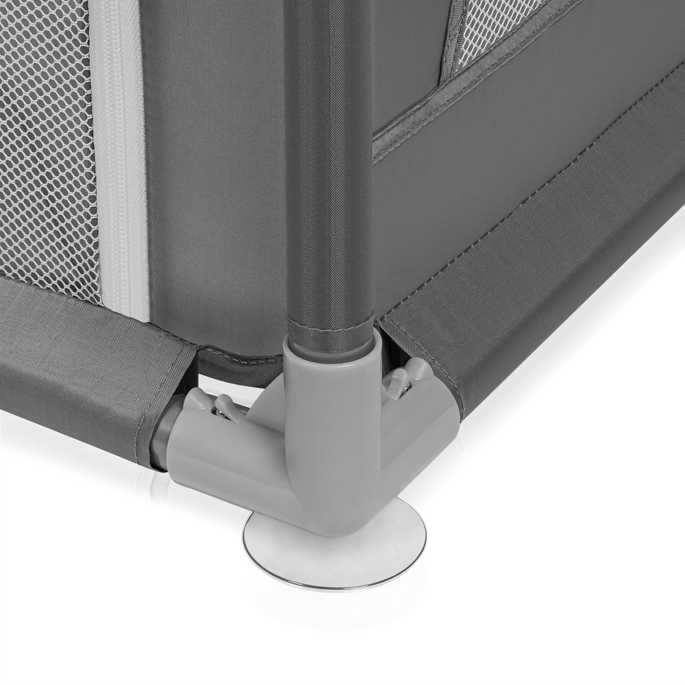 LIONELO Ohrádka pre deti Willow XL Grey Concrete 187 x 207 cm