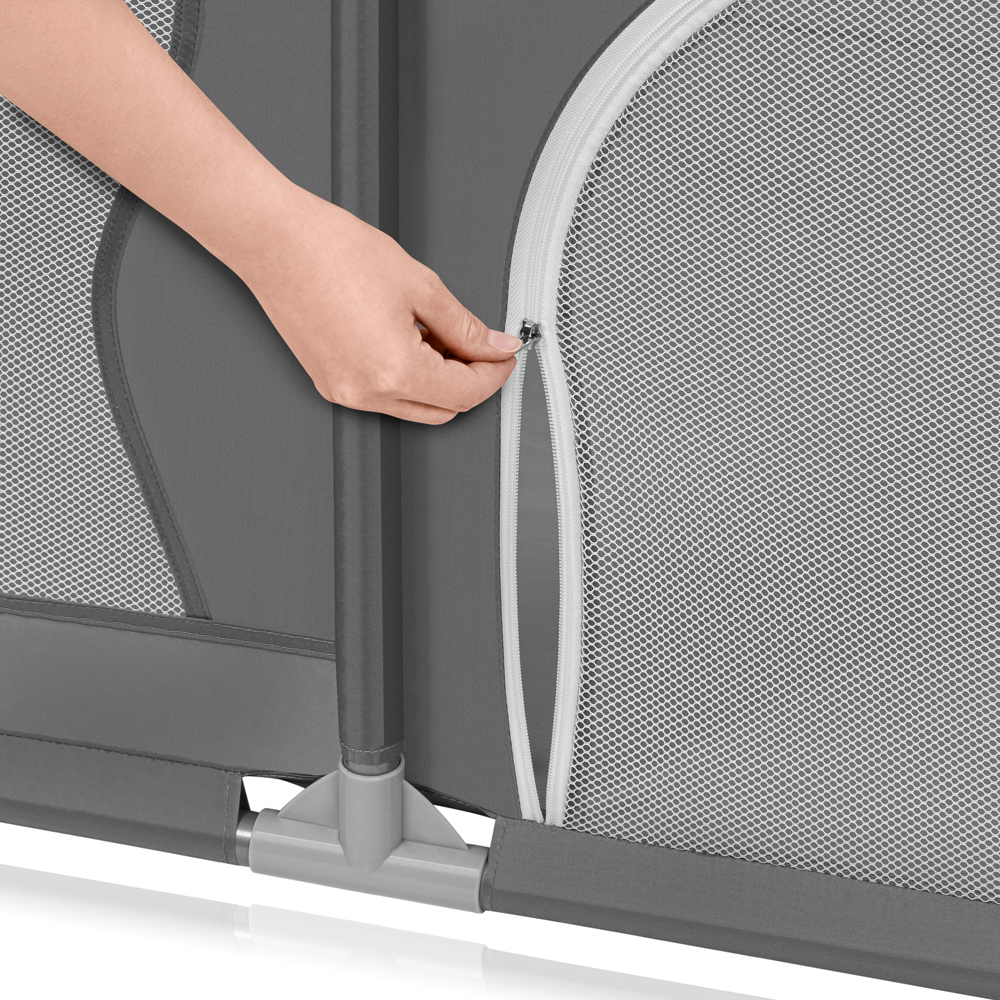 LIONELO Ohrádka pre deti Willow XL Grey Concrete 187 x 207 cm