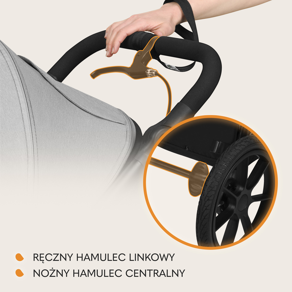 LIONELO Kočík športový Azura Grey Stone