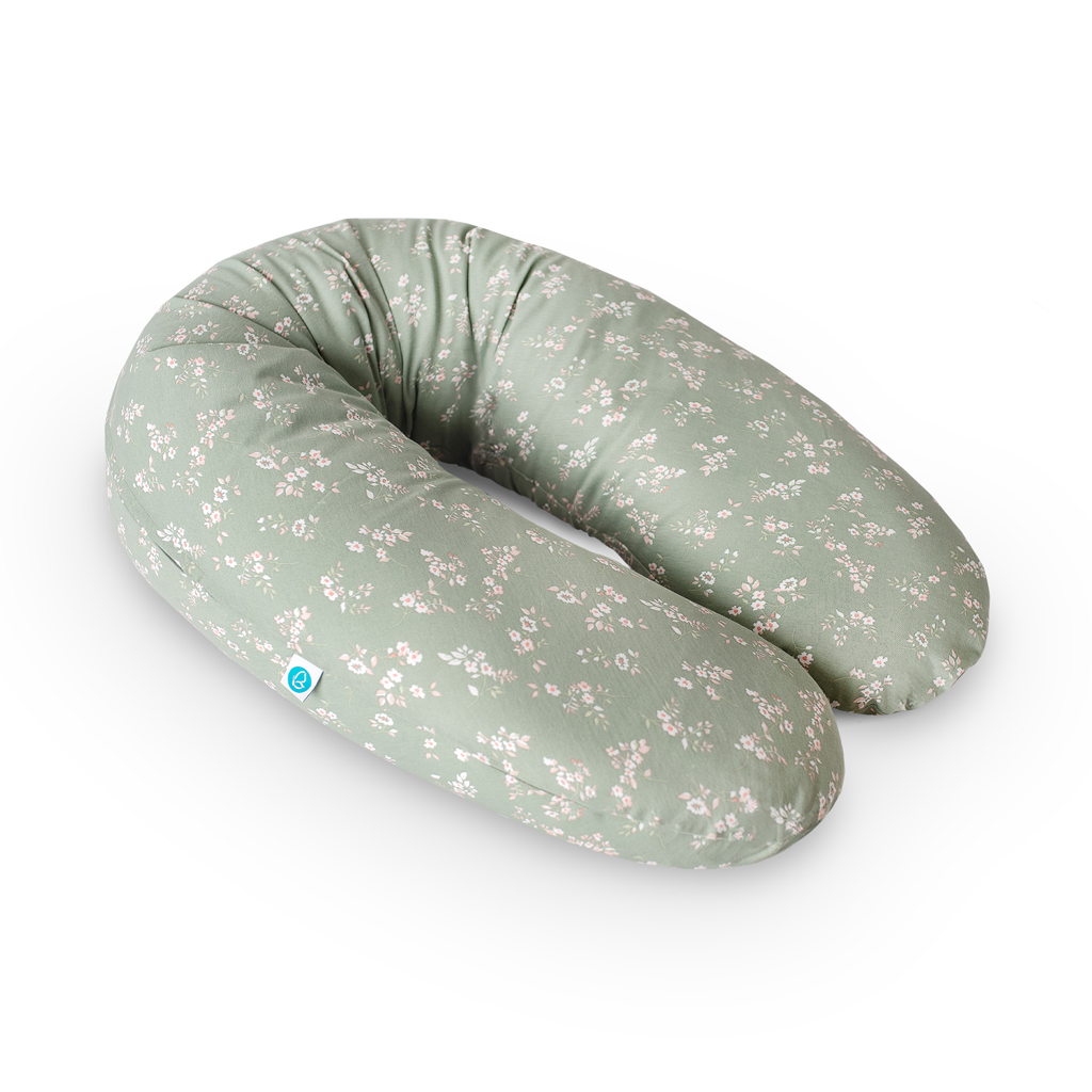 CEBA Vankúš na dojčenie Cebuška Multi Žerzej Green Meadow 190 cm