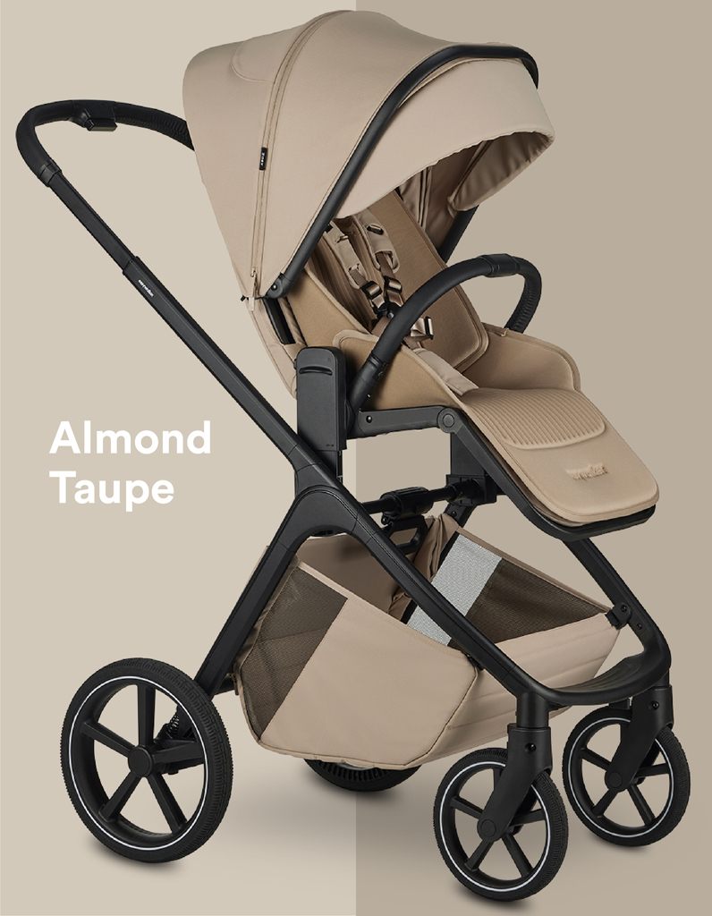 EASYWALKER Kočík kombinovaný Zoey Almond Taupe + CBX By CYBEX Aton B2 i-Size + základňa