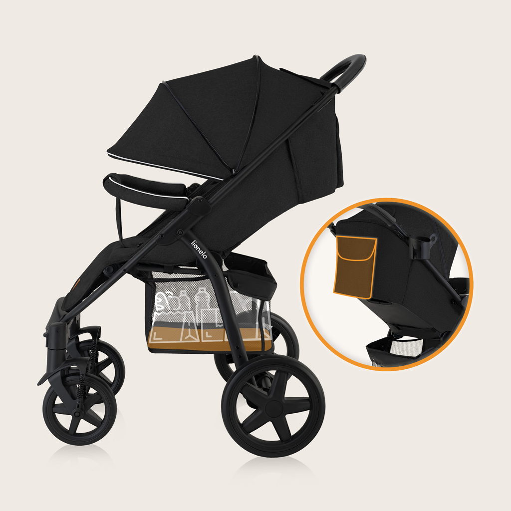 LIONELO Kočík športový Annet Plus Black Carbon