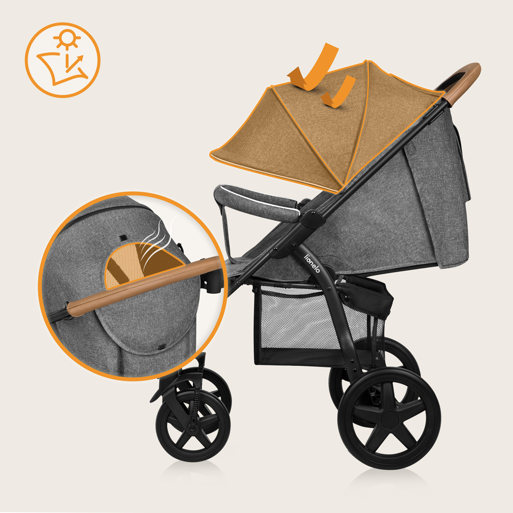 LIONELO Kočík športový Annet Plus Stone Caramel