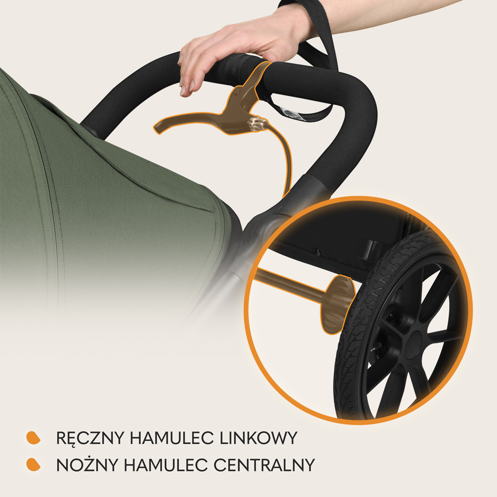 LIONELO Kočík športový Azura Green Forest