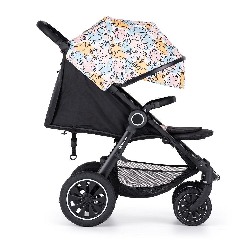 PETITE&amp;MARS Kočík Street+ Air Black Limited 100 Faces