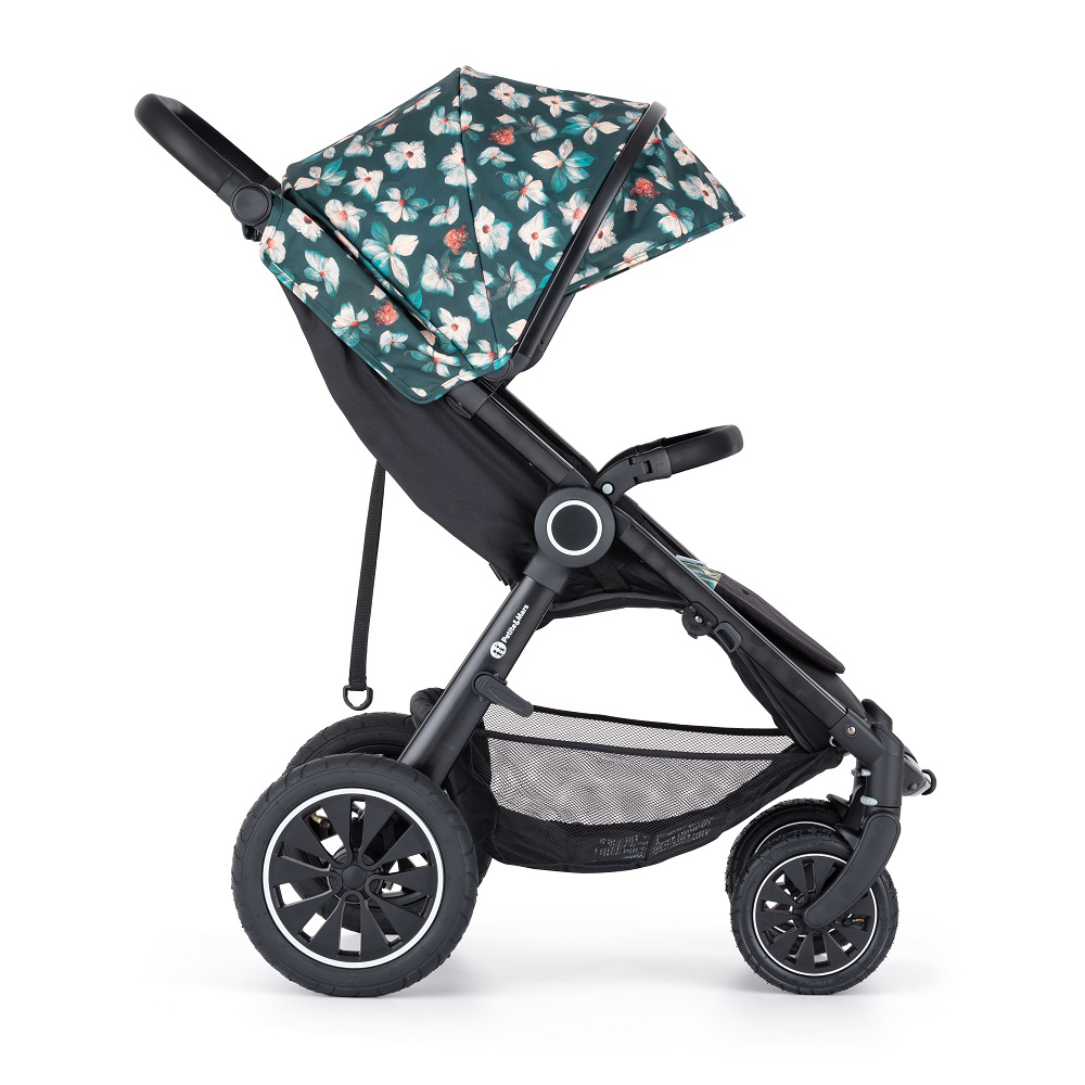 PETITE&amp;MARS Kočík Street+ Air Black Limited 100 Flowers