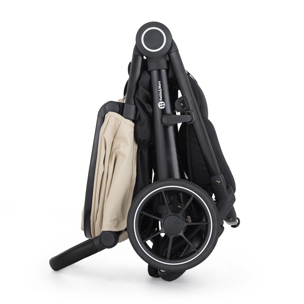 PETITE&amp;MARS Kočík Street+ RWS Black Sahara Beige