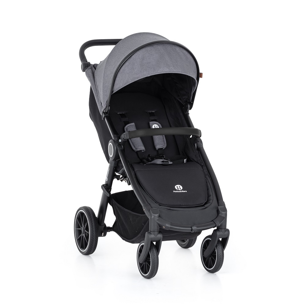 PETITE&amp;MARS Kočík Street+ RWS Black Ultimate Grey