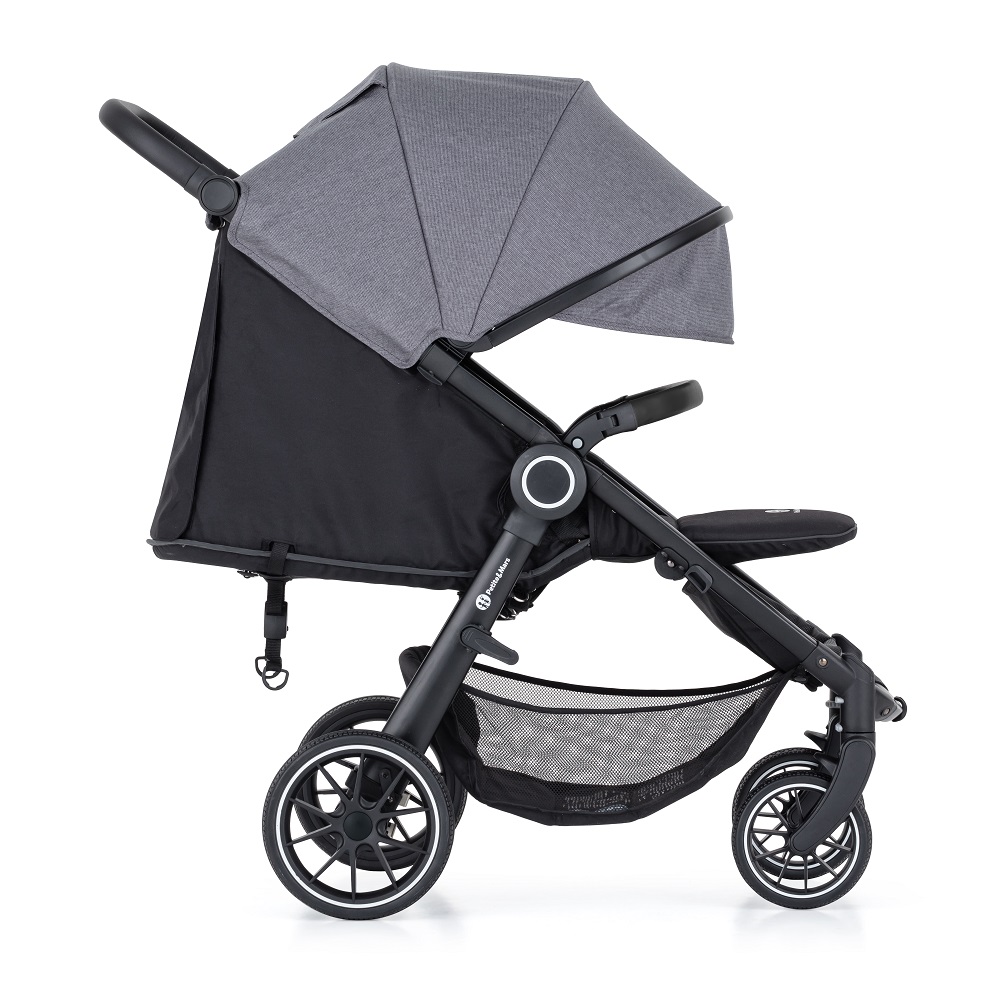 PETITE&amp;MARS Kočík Street+ RWS Black Ultimate Grey