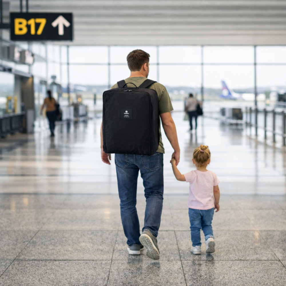 PETITE&amp;MARS Taška prepravná na kočík Carrie Black