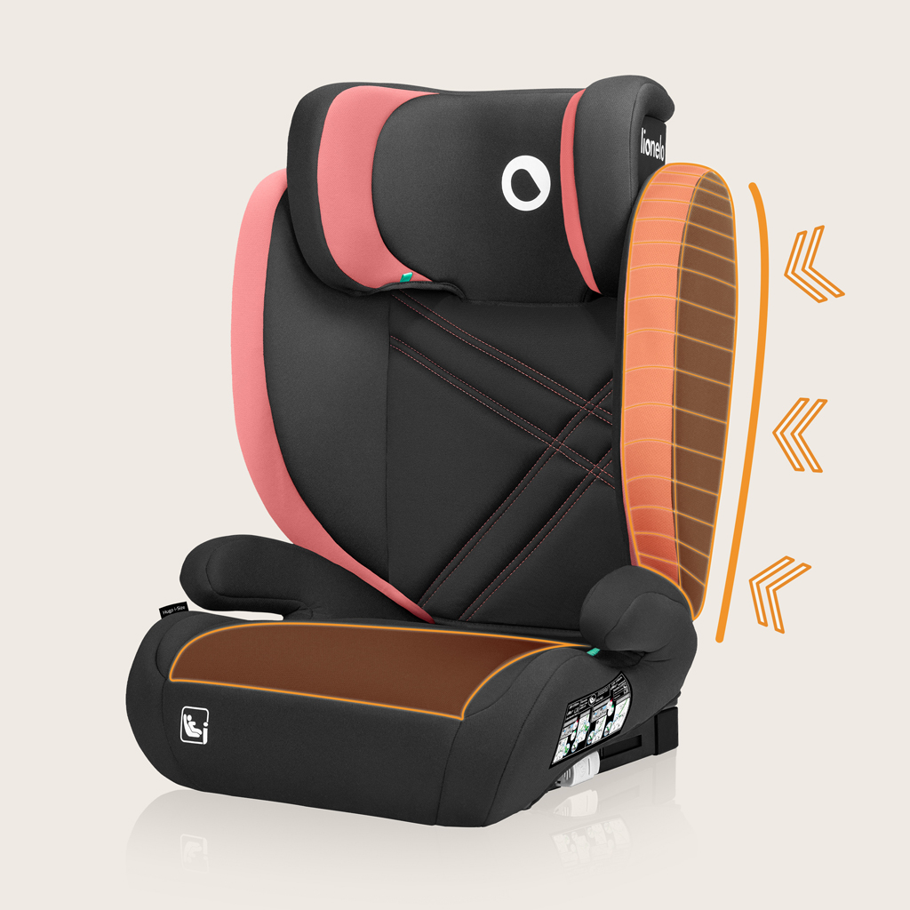 LIONELO Autosedačka Hugo i-Size (100-150 cm) Pink Baby